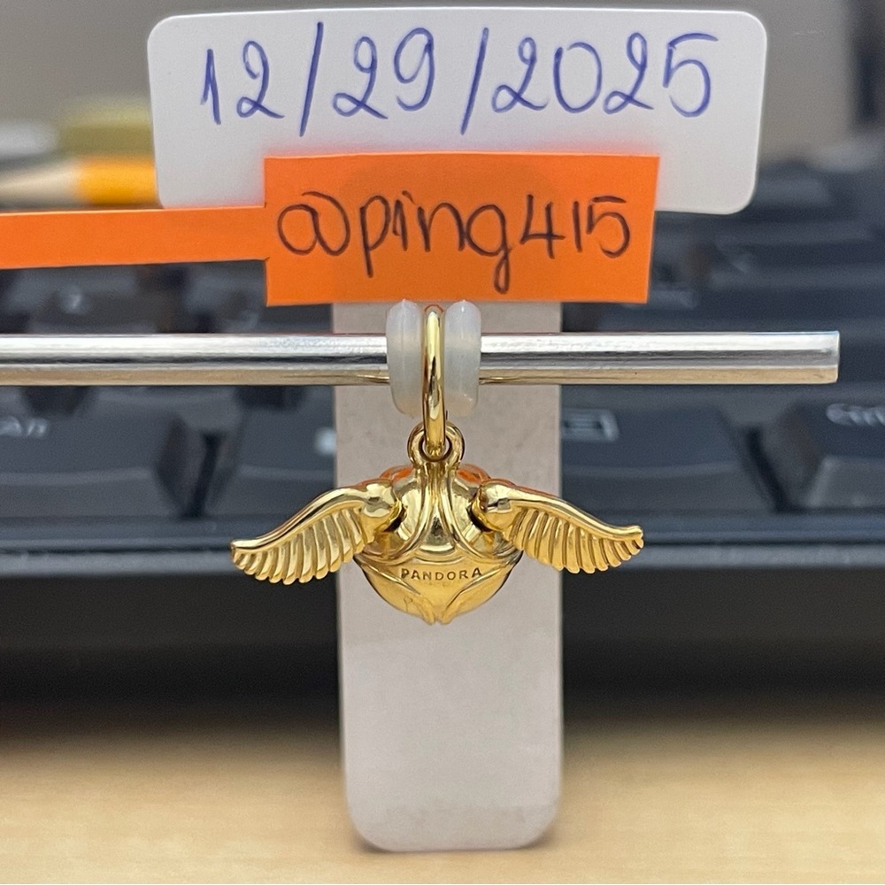 Pandora Harry Potter Golden Snitch pendant - Picture 2 of 9